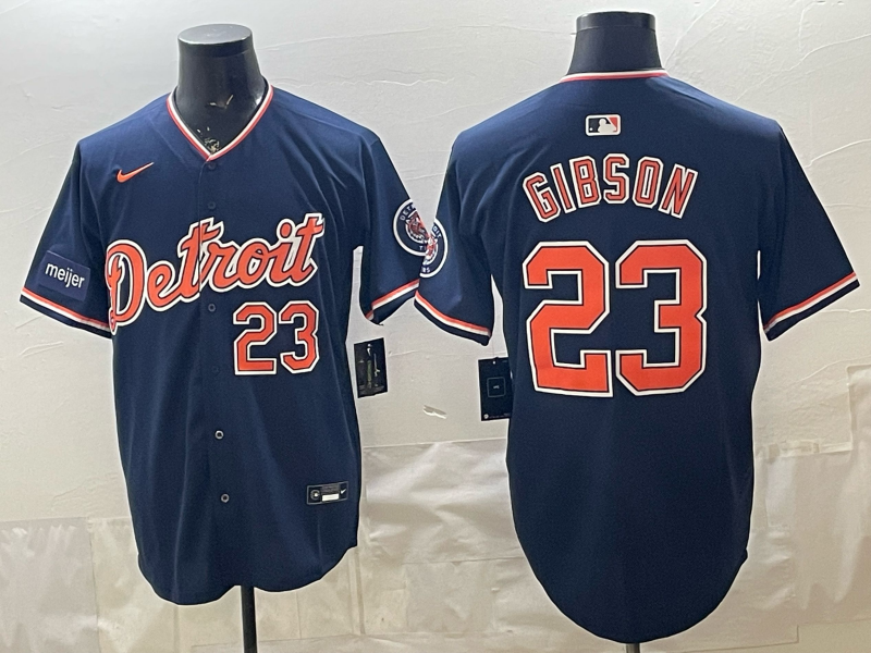 Men Detroit Tigers #23 Gibson blue Nike 2026 MLB Jersey 0409012